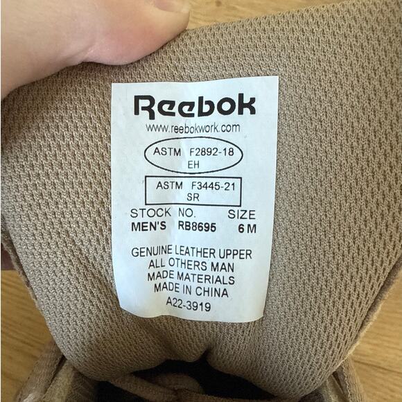 Reebok Men\'s Tactical Work Boot Rapid Response Size US6 Beige main image 4
